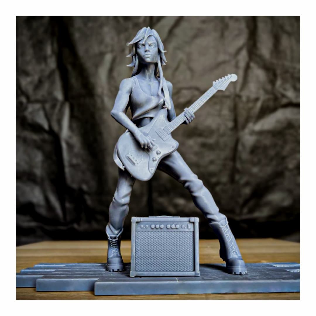 Action figure personalizzata di una musicista / Personalised action figure of a musician